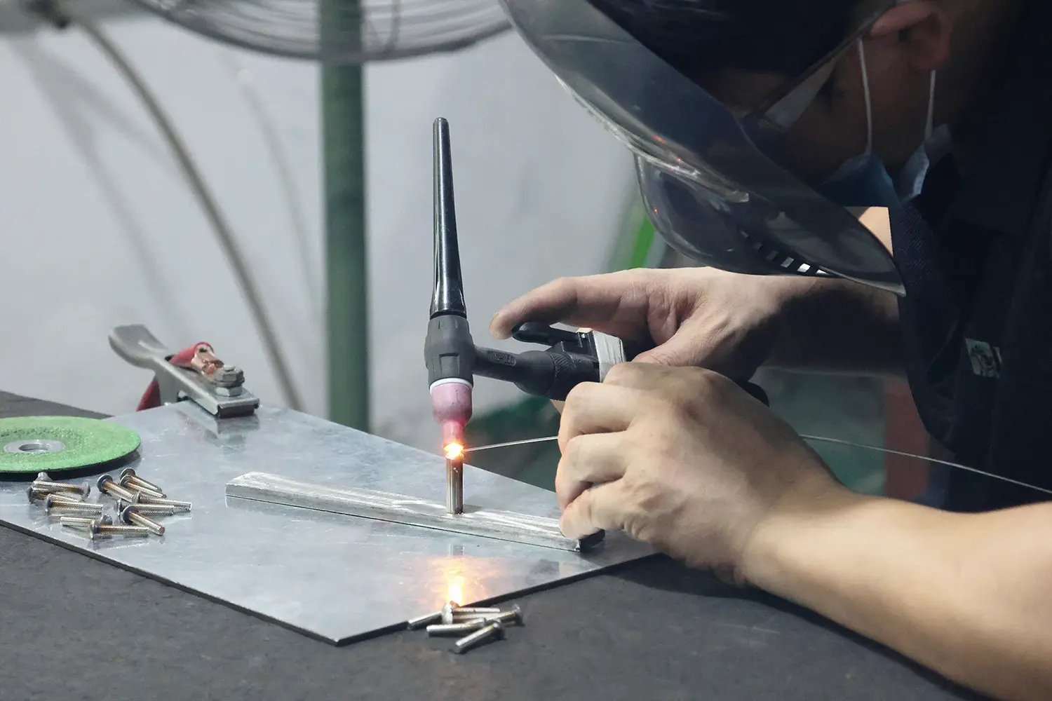TIG welding process for precision stainless steel sheet metal parts