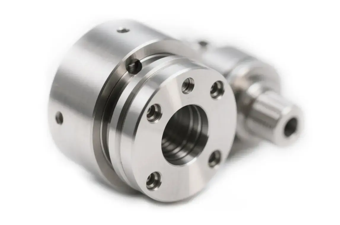 Custom precision CNC machined stainless steel components for industrial applications