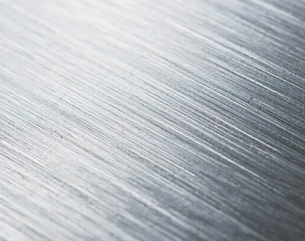 Metal brushing surface finish texture for CNC machined aluminum parts, subtle anti-fingerprint brushed metal surface treatment service