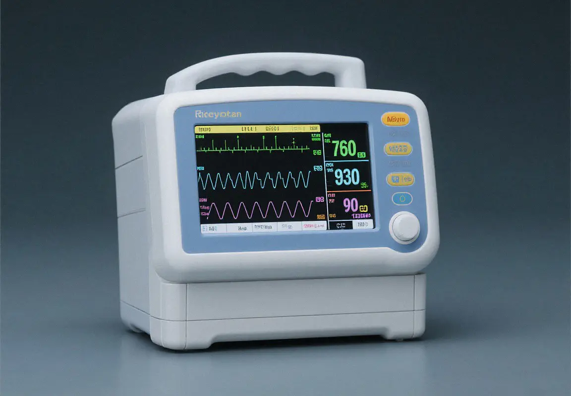 Durable hygienic custom sheet metal enclosure for portable hospital patient vital sign monitoring medical devices