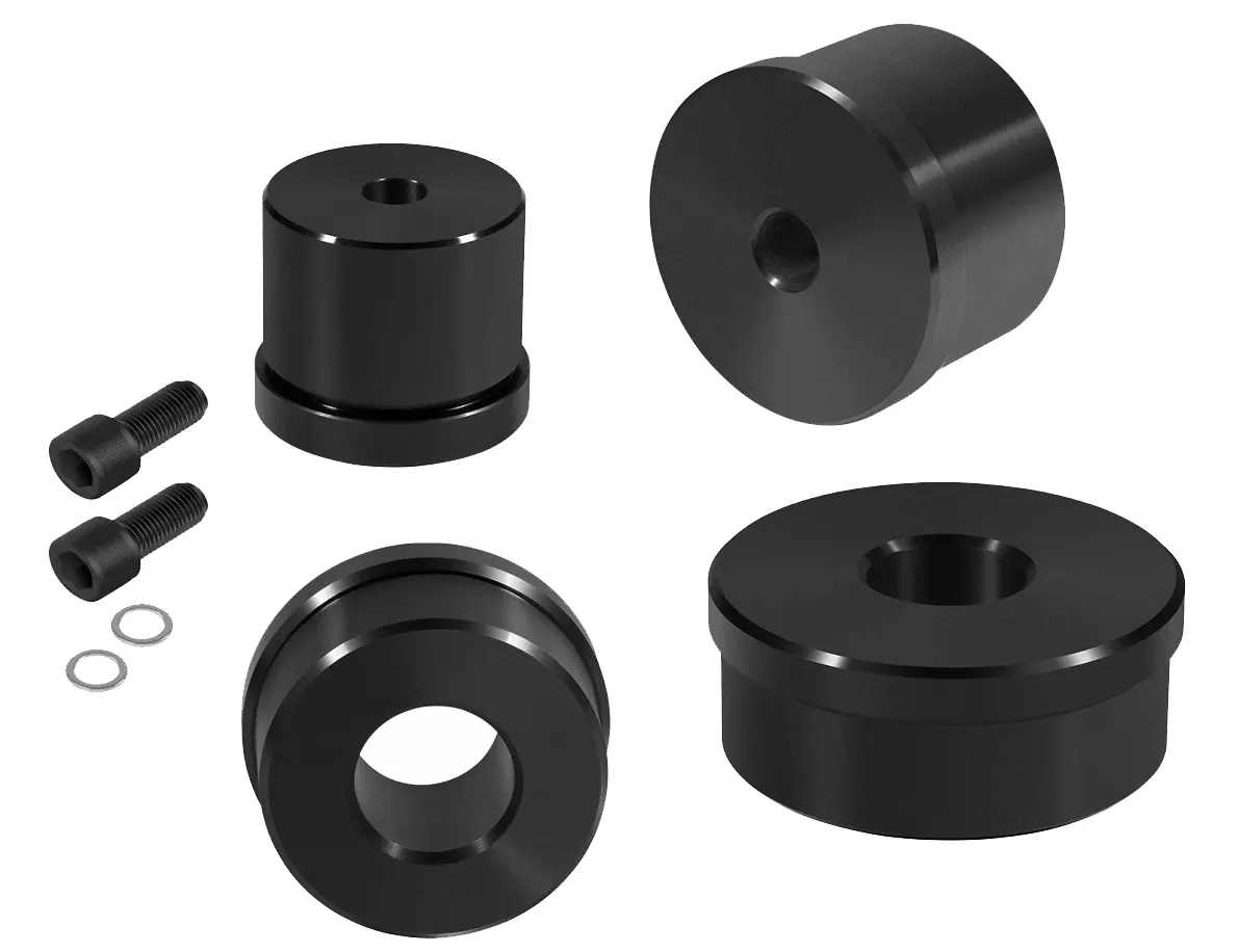 CNC-turned components for a cam-bearing adapter kit