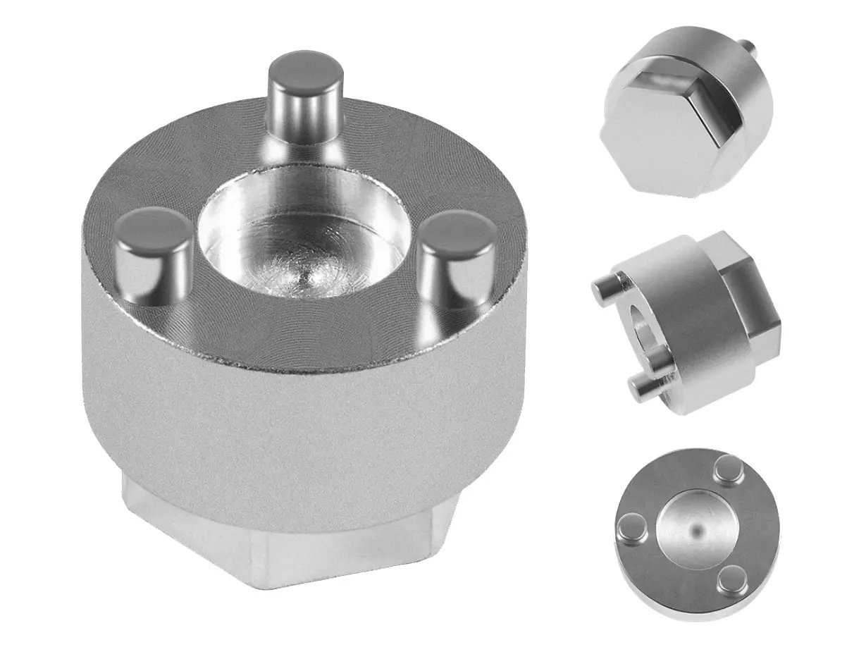 CNC-turned steering-rack thrust components